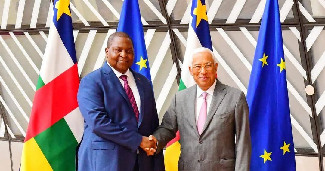 Le président Touadéra rencontre Antonio Costa en vue de renforcer des liens étroits entre la RCA et l’UE