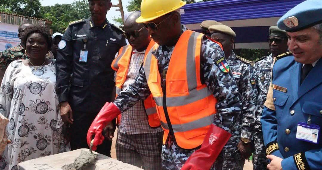 RCA: Vers la sécurisation de la commune de Bégoua avec la pose de la première pierre du commissariat de la localité