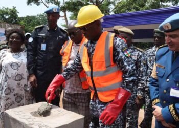 RCA: Vers la sécurisation de la commune de Bégoua avec la pose de la première pierre du commissariat de la localité