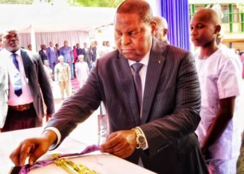 Le président Touadéra a rendu un hommage à René Mandy président du centre du baccalauréat au lycée Boganda