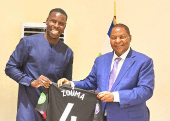 L’international franco-centrafricain Kurt Zouma a eu un échange fructueux avec le Président Touadéra