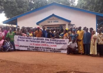 Le dialogue social sous le régime du président Touadéra, clé de la stabilité et de l&rsquo;amélioration des conditions de vie des enseignants, selon le secrétaire général de la GSTC Firmin Zoh-Ponguele