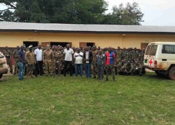 Les instructeurs russes et le CICR unissent leurs efforts pour la formation des militaires à Berengo concernant les défis humanitaires