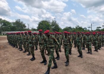 RCA : plus de 600 nouvelles recrues du centre d’instruction de Bérengo présentées au drapeau