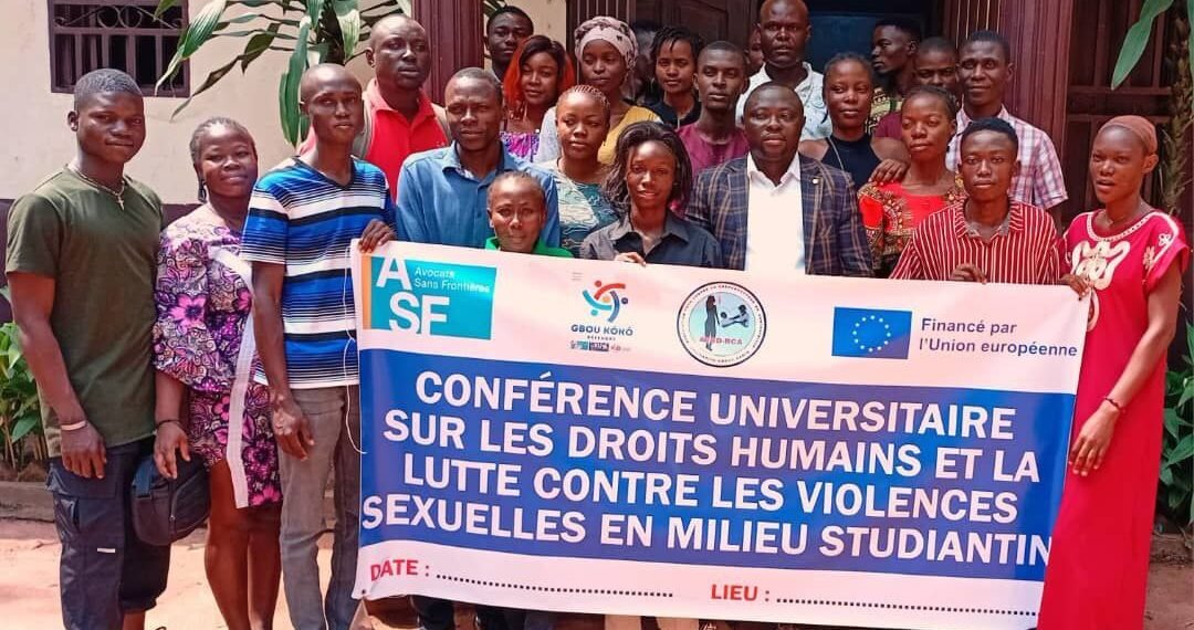 RCA : Des étudiants de différentes facultés de l’universite de Bangui outillés pour lutter contre les violences sexuelles en milieu universitaire et scolaire.