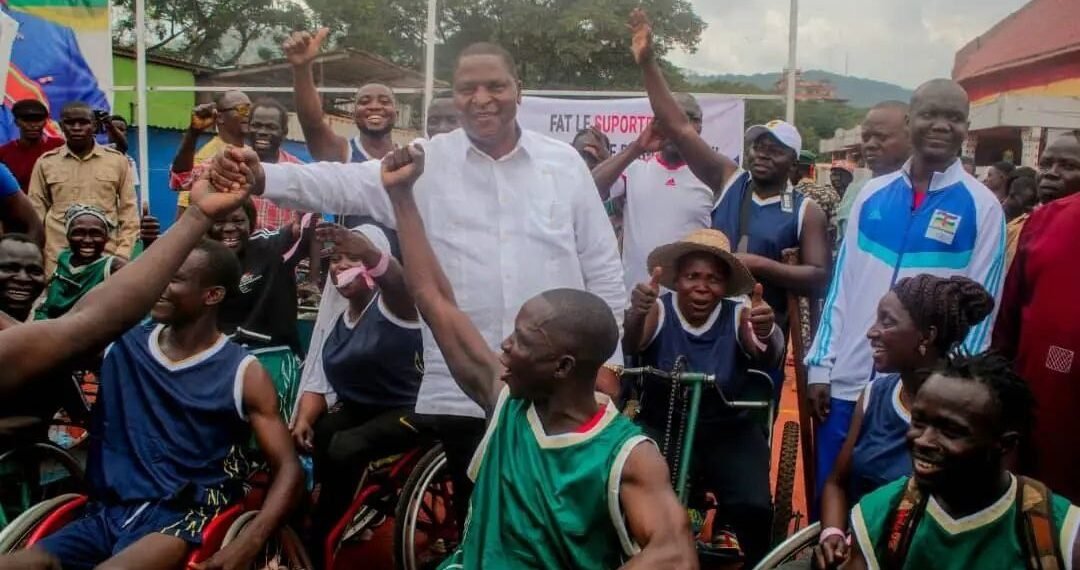 RCA : inauguration de la plateforme multisports du palais des Sports de Bangui par le Président Touadéra