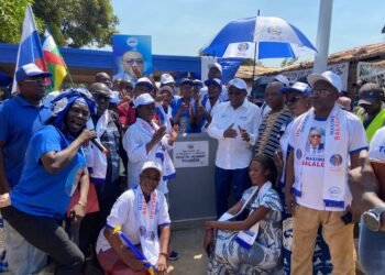 RCA : un nouveau forage, don du Président Touadera, inauguré par Maxime Balalou dans le 2e arrondissement de Bangui