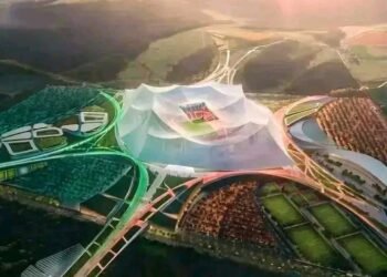 Sports Mondial 2030 : Travaux du Stade Hassan II, promesse d&rsquo;un monument sportif à Benslimane
