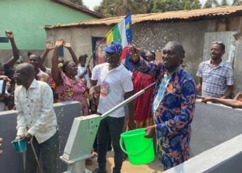 Compte-rendu de la cérémonie d’inauguration d’un forage au quartier Ngongonon 6 dans la 2e circonscription du 8e arrondissement
