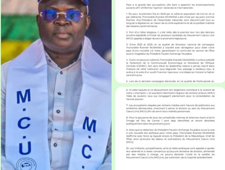 La cellule de communication du député Évariste Ngamana répond aux accusations diffamatoires contre ce dernier