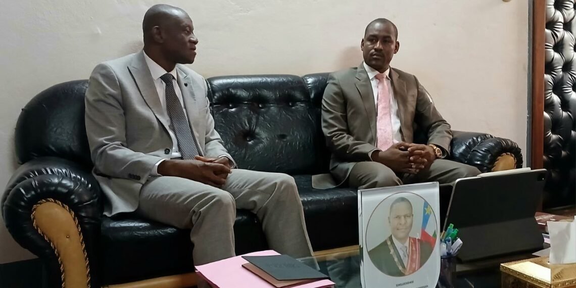 Centrafrique: Rencontre entre le ministre de l’Élevage Hassane Bouba et le nouveau Représentant-Pays de la BAD