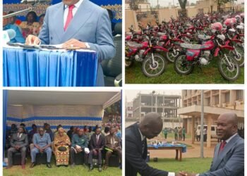 RCA : 300 motos, des ordinateurs et des kits solaires remis aux chefs de secteurs scolaires