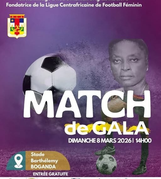 Un match de gala en hommage à Brigitte Mberyo au Stade Barthélémy Boganda