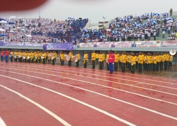 RCA : forte affluence des populations au stade 20000 places pour l’investiture du Président Touadera