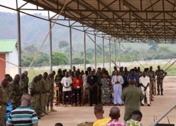 Le Bataillon de Soutien et de Logistique a organisé un culte vibrant dans une effusion de louange et d’unité