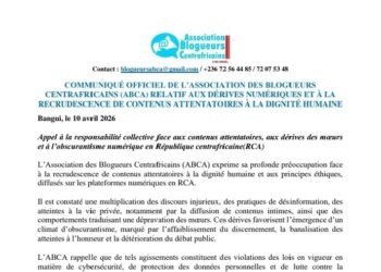Centrafrique : l’ABCA tire la sonnette d’alarme face aux dérives numériques