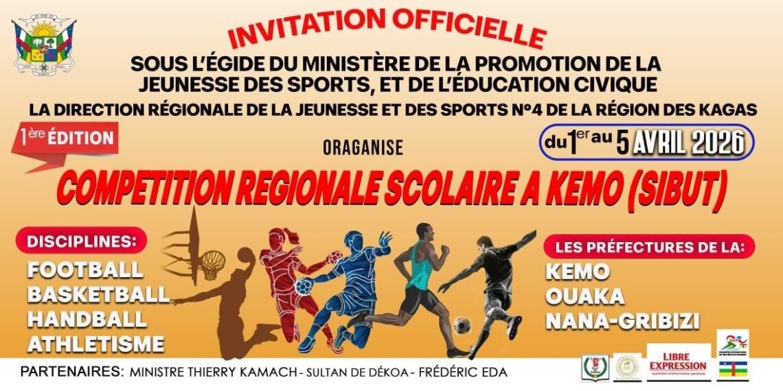 Sibut au Cœur du Sport Scolaire : Lancement de la 1ère Édition des Jeux Régionaux de la Kémo