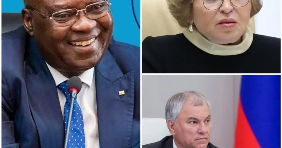 RCA : les présidents des 2 chambres de l’Assemblée Fédérale de Russie ont félicité Simplice Mathieu Sarandji pour sa réélection à la tête du parlement centrafricain