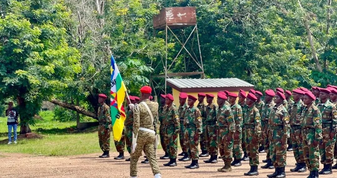 RCA : la 19e promotion des soldats et la 6e promotion des sous-officiers des FACA présentées au drapeau au Centre d’Instruction de Bérengo