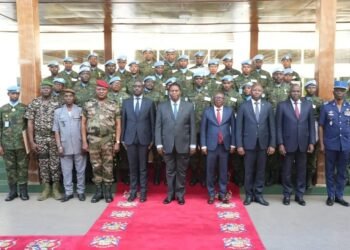 La Republique Centrafricaine rend hommage au contingent rwandais en fin de mission