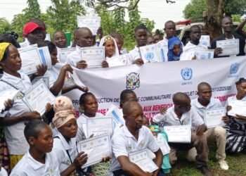 À Bouboui, 60 bénéficiaires du projet CVR reçoivent leurs certificats après quatre mois de formation
