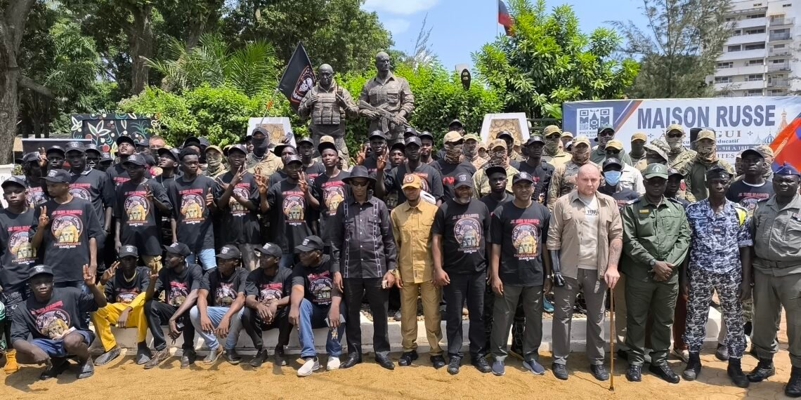 Commémoration à Bangui de la disparition de Evgueni Prigojine et Dmitry Utkin en présence de plusieurs autorités dont le Ministre Hassane Bouba