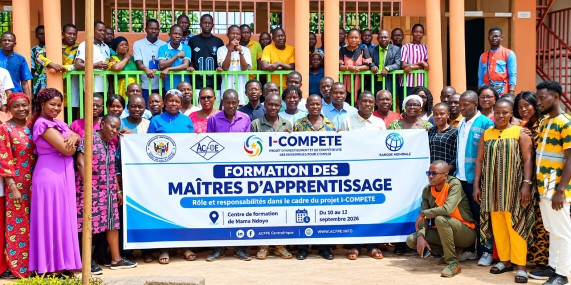 Centrafrique : l’ACFPE forme 375 maîtres d’apprentissage pour renforcer l’employabilité des jeunes