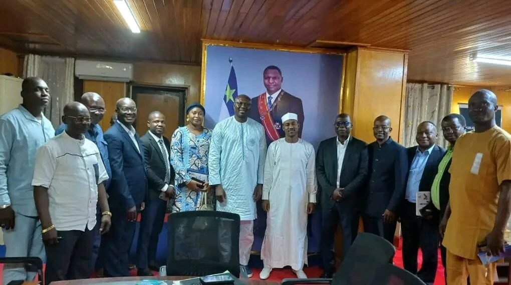 Centrafrique : G. TOPOSED échange avec le ministre de l’Urbanisme Hassane Bouba Ali sur les projets de Landja-Mboko