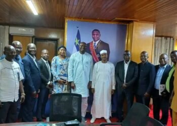 Centrafrique : G. TOPOSED échange avec le ministre de l’Urbanisme Hassane Bouba Ali sur les projets de Landja-Mboko