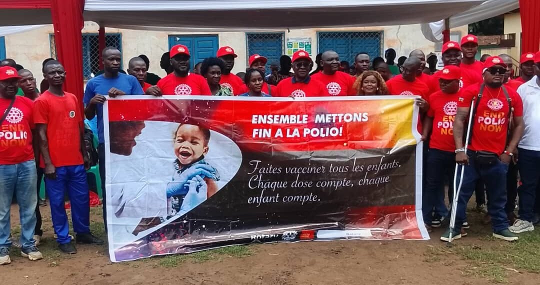 Lutte contre la poliomyélite : le Rotary International sensibilise plus de 60 relais communautaires en Centrafrique